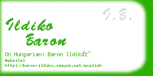 ildiko baron business card